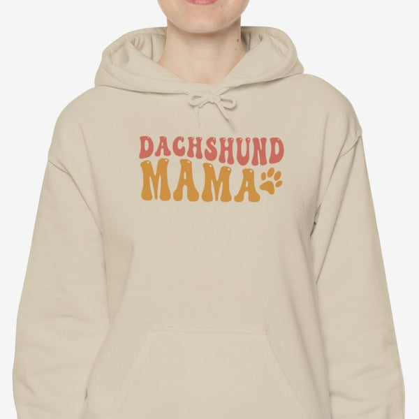 Dachshund Hoodie - Retro Dachshund Mom Hoodie - Dachshund Gift