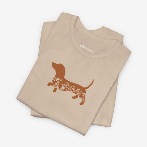 Dachshund Shirt for Women - Floral Dachshund Tee
