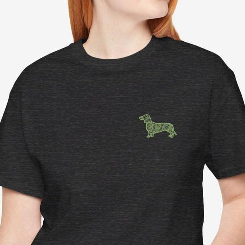 Dachshund T- Shirt - Dachshund Shirt for Women - Dachshund Mandala Tee