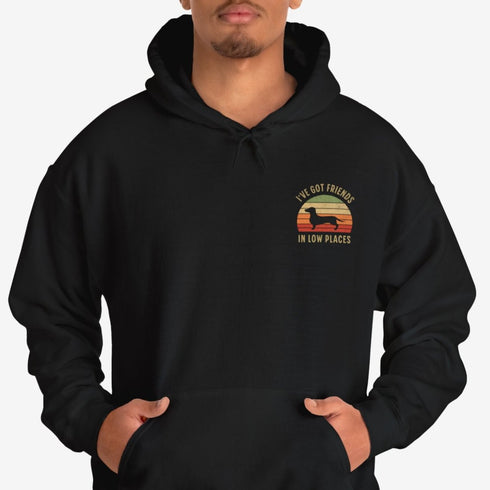 Funny Dachshund Hoodie for Men - Wiener Dog Hoodie Sweatshirt