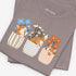 corgi t shirt for women. Color pebble brown