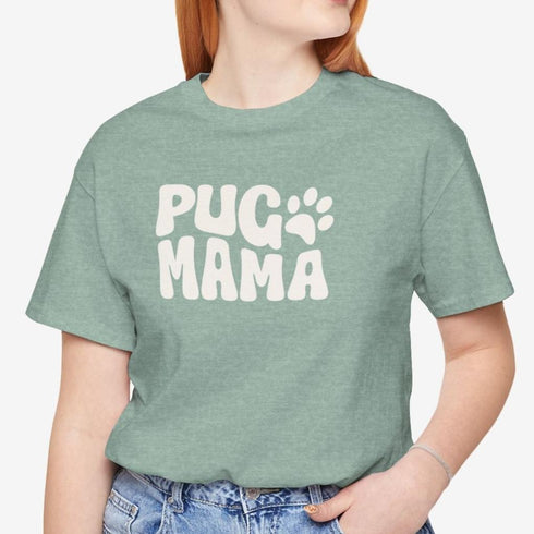 Pug Mom Tee - Pug T- Shirt for Women