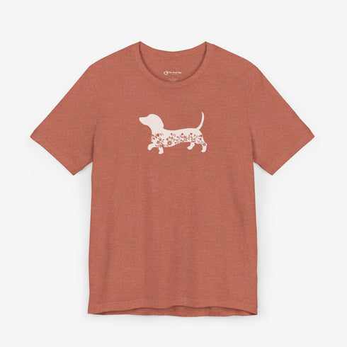 Dachshund Shirt for Women - Floral Dachshund Tee