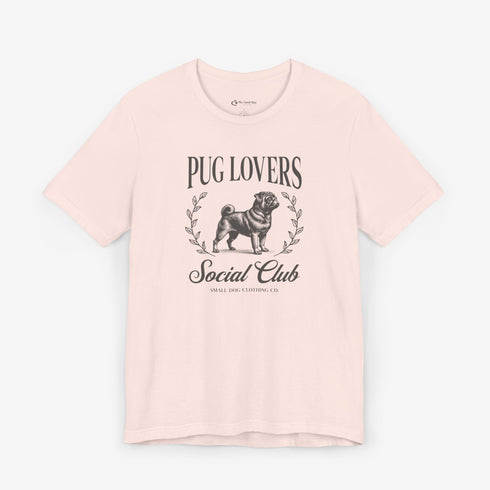 Black Pug Shirt for Women - Pug Lovers Club Tee