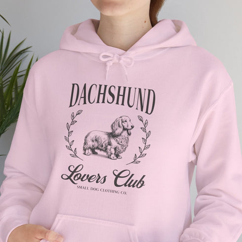 Longhaired Dachshund Hoodie for Women - Dachshund Lovers Club Hoodie