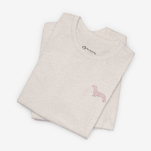 Dachshund T- Shirt - Dachshund Shirt for Women - Dachshund Mandala Tee