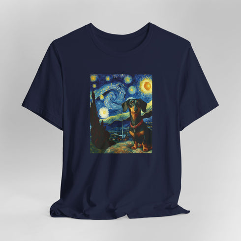 Dachshund Tee for Women - Dachshund Van Gogh T- Shirt