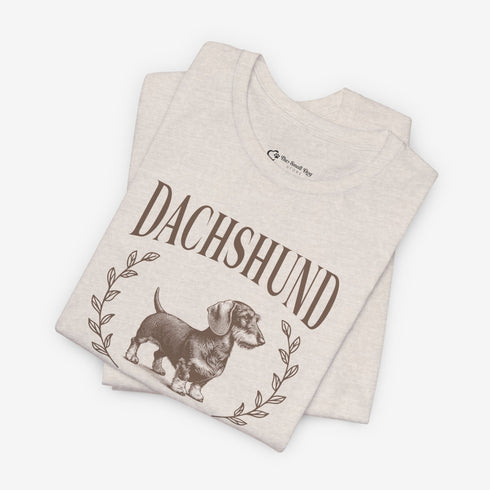 Wirehaired Dachshund Tee for Women - Dachshund Lovers Club Shirt