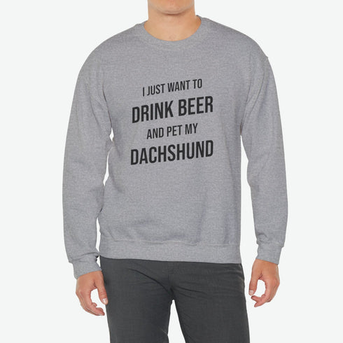 Dachshund Men's Sweatshirt - Dachshund Funny Sweatshirt - Dachshund Gift