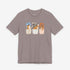 corgi t shirt for women. Color pebble brown