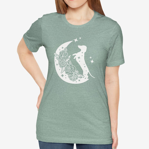 Cute Dachshund T-Shirt - Dachshund Moon Shirt