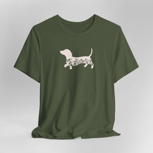 Dachshund Shirt for Women - Floral Dachshund Tee