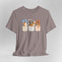 corgi t shirt for women. Color pebble brown