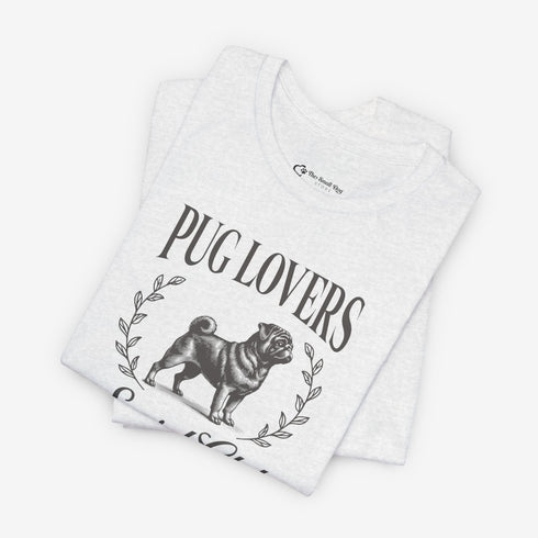 Black Pug Shirt for Women - Pug Lovers Club Tee