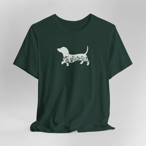 Dachshund Shirt for Women - Floral Dachshund Tee