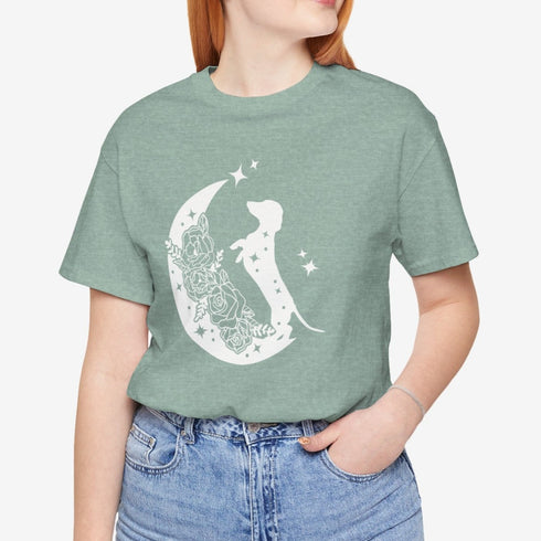 Cute Dachshund T-Shirt - Dachshund Moon Shirt