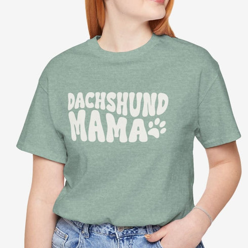 Dachshund Mama Retro Shirt - Dachshund Mom T-Shirt