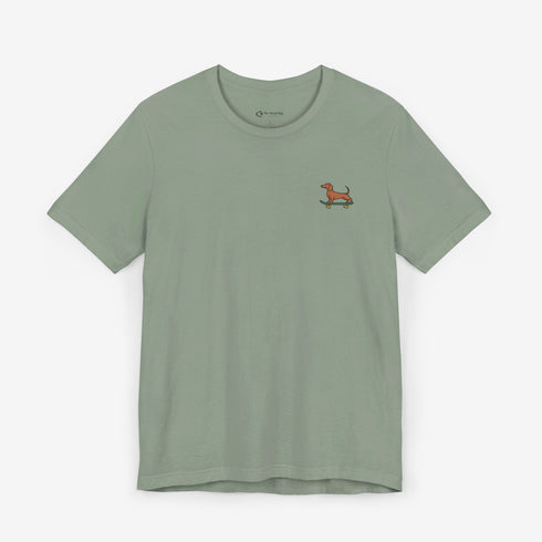 Dachshund Skateboard Tee - Dachshund T- Shirt for Women
