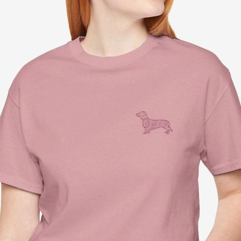 Dachshund T- Shirt - Dachshund Shirt for Women - Dachshund Mandala Tee