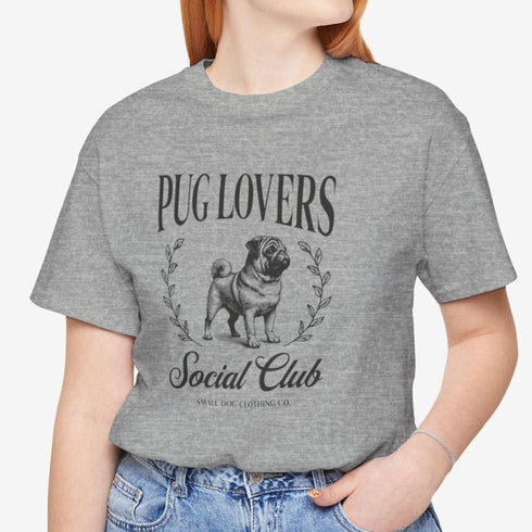 Pug Shirt for Women - Pug Lovers Club Tee