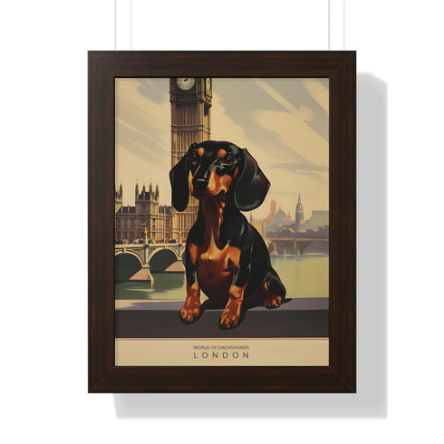 Dachshund Wall Art - Framed Poster - Dachshund Home Decor