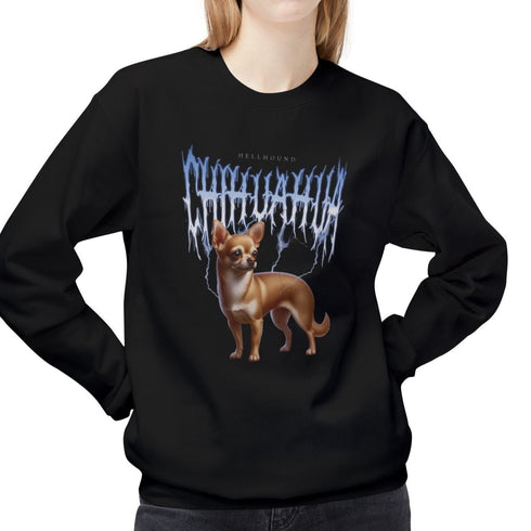 Metal Chihuahua Sweatshirt for Women - Funny Chihuahua Sweatshirt