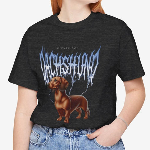 Dachshund Metal T- Shirt - Dachshund Tee for Women - Dachshund Mom Shirt