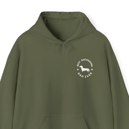 Dachshund Hoodie - Best Dachshund Dad Ever - Dachshund Gift