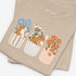 corgi t shirt for women. Color tan