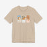 corgi t shirt for women. Color tan