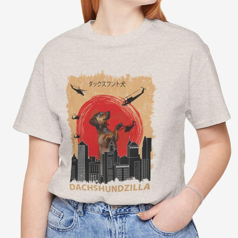 Dachshund Funny Dachshundzilla T-Shirt - Dachshund Shirt