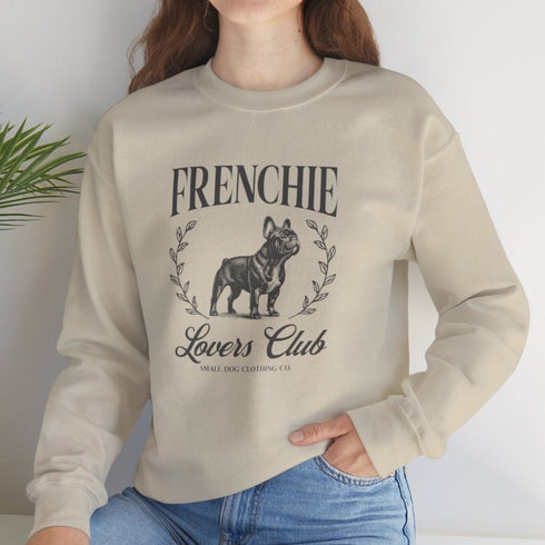 Black French Bulldog Sweatshirt for Women - Frenchie Lovers Club Sweatshirt