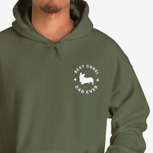 Corgi Men's Hoodie - Best Corgi Dad - Corgi Gift