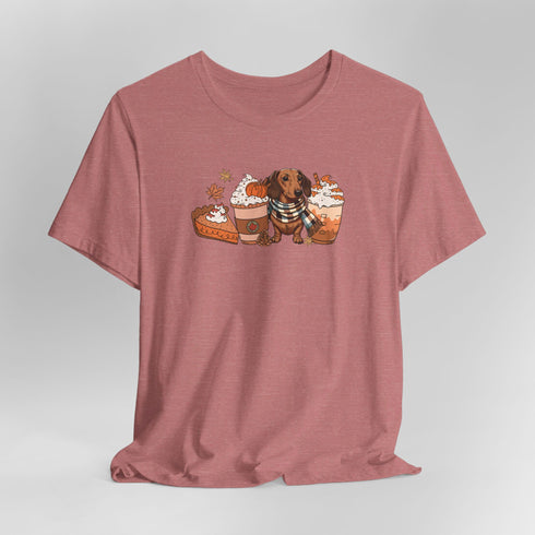 Dachshund Fall Tee - Dachshund Shirt for Women