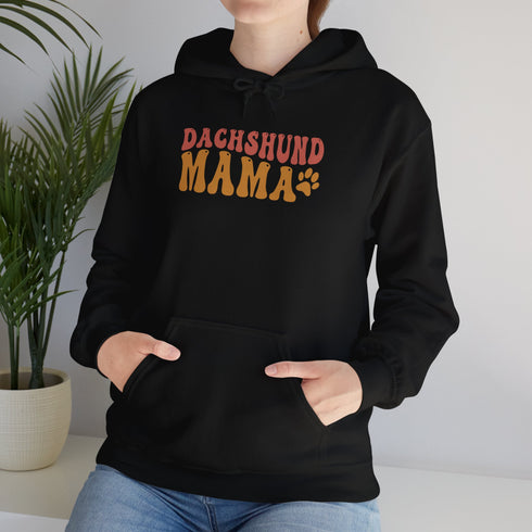 Dachshund Hoodie - Retro Dachshund Mom Hoodie - Dachshund Gift