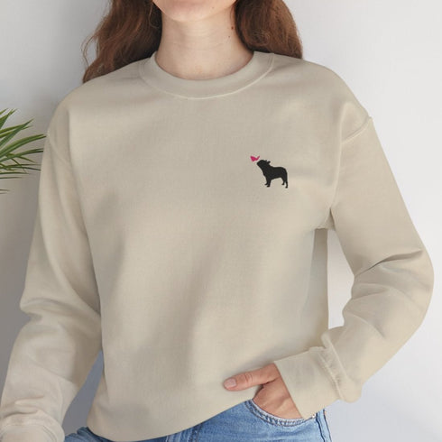 French Bulldog Sweatshirt for Women - Cute Frenchie Crew Sweatshirt
