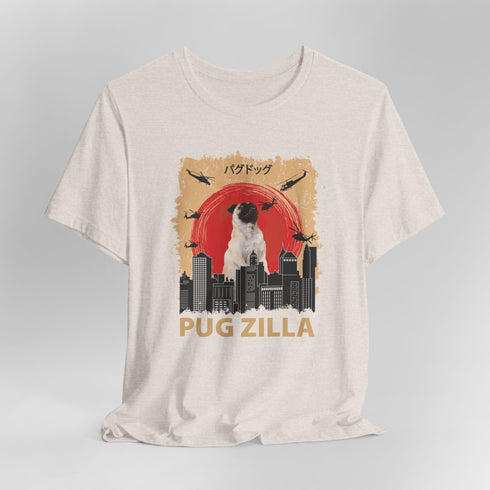 Pug Lover T-Shirt - Pugzilla Funny Pug Shirt for Women
