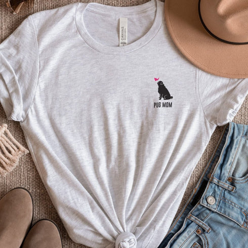 Pug Mom Tee - Pug Shirt for Women
