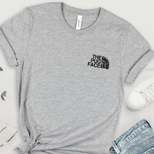 Black Pug Funny T- Shirt for Women - Pug Tee for Women