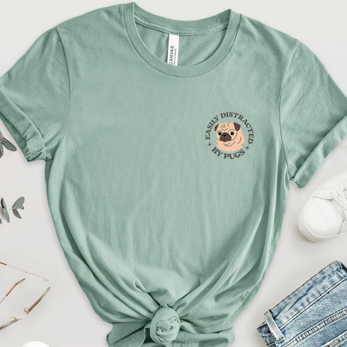 Pug Funny T- Shirt for Women - Pug Tee for Women