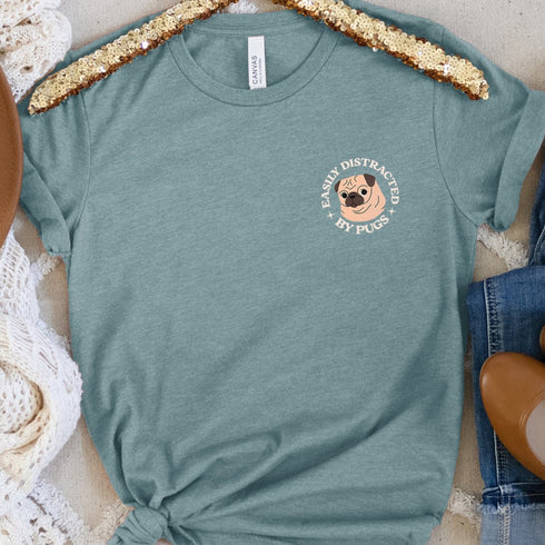 Pug Funny T- Shirt for Women - Pug Tee for Women