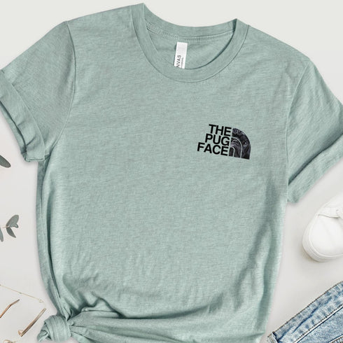 Black Pug Funny T- Shirt for Women - Pug Tee for Women