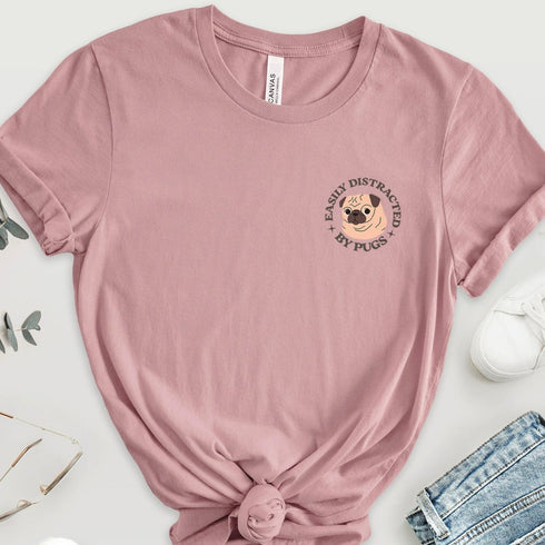 Pug Funny T- Shirt for Women - Pug Tee for Women