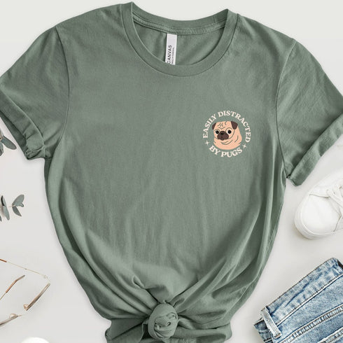 Pug Funny T- Shirt for Women - Pug Tee for Women