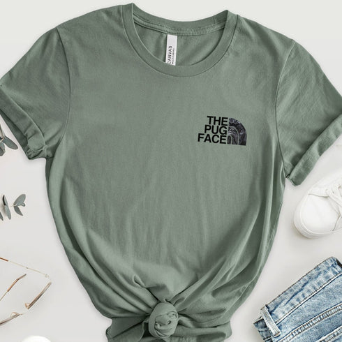 Black Pug Funny T- Shirt for Women - Pug Tee for Women