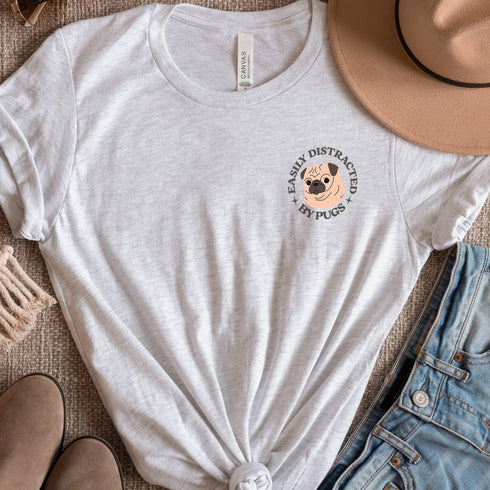 Pug Funny T- Shirt for Women - Pug Tee for Women