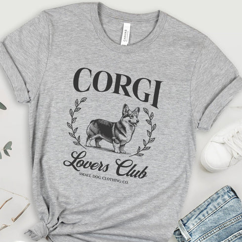 Corgi T-Shirt - Corgi Lovers Club - Corgi Shirt for Women