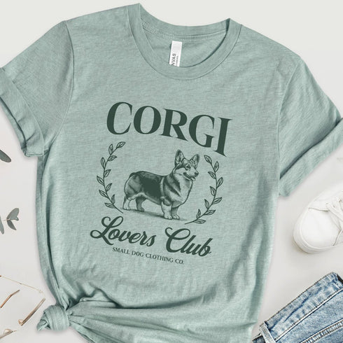 Corgi T-Shirt - Corgi Lovers Club - Corgi Shirt for Women