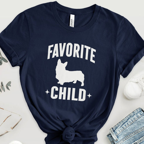 Corgi Mom Shirt - Favorite Child Dog Corgi Owner T-shirt