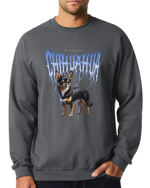 Metal Chihuahua Sweatshirt for Men - Funny Chihuahua Sweatshirt for Men